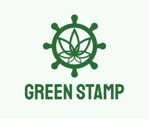 Green Marijuana Helm  logo design