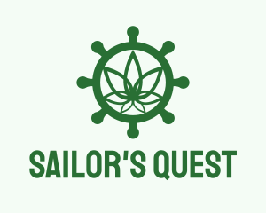 Green Marijuana Helm  logo design