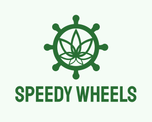 Green Marijuana Helm  logo design