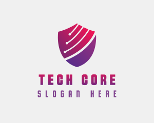 Tech Shield Cybersecurity logo design