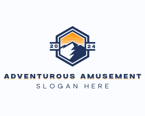 Adventure Mountain Climbing logo design