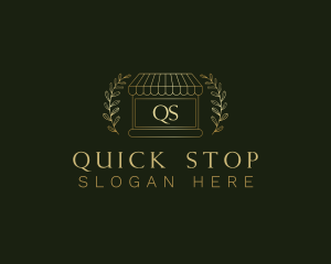 Golden Market Stall logo design