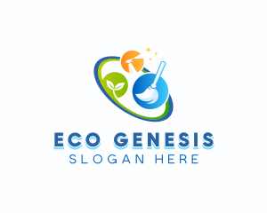 Eco Cleaning Sanitation logo design