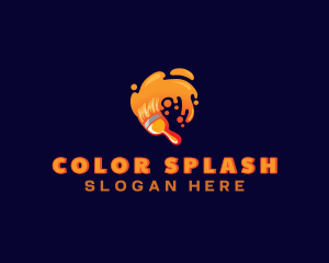 Paint Brush Splash logo design