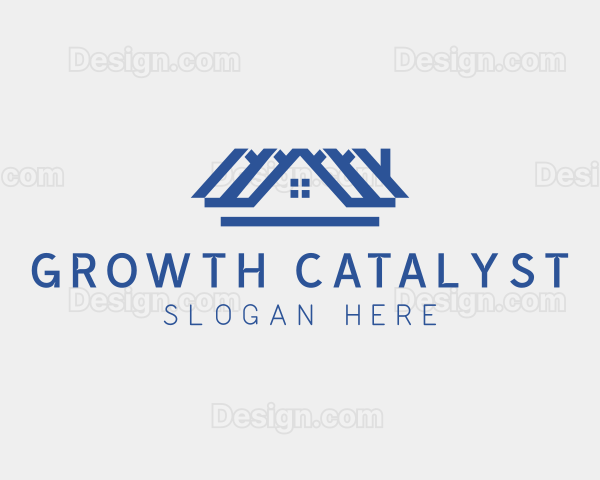 House Residential Roof Property Logo