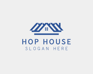 House Residential Roof Property logo design