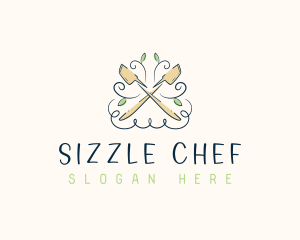 Kitchen Spatula Cooking logo design