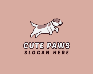 Running Pet Dog logo