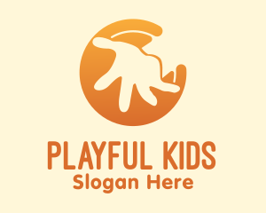 Orange Kid Hand  logo