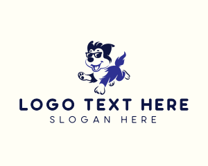 Cool Sunglasses Dog logo