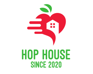 Red Apple House Delivery logo design