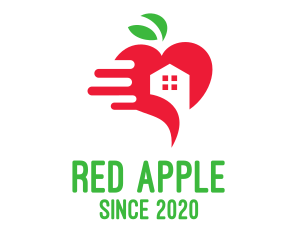 Red Apple House Delivery logo design