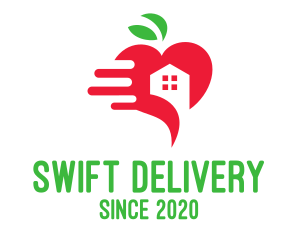 Red Apple House Delivery logo design