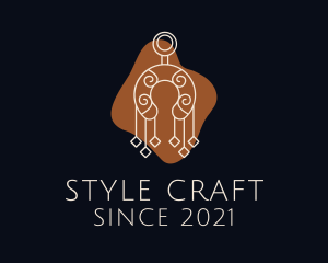 Bohemian Style Earring  logo design