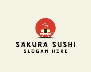 Japanese Sushi Grill logo design