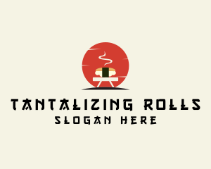 Japanese Sushi Grill logo design