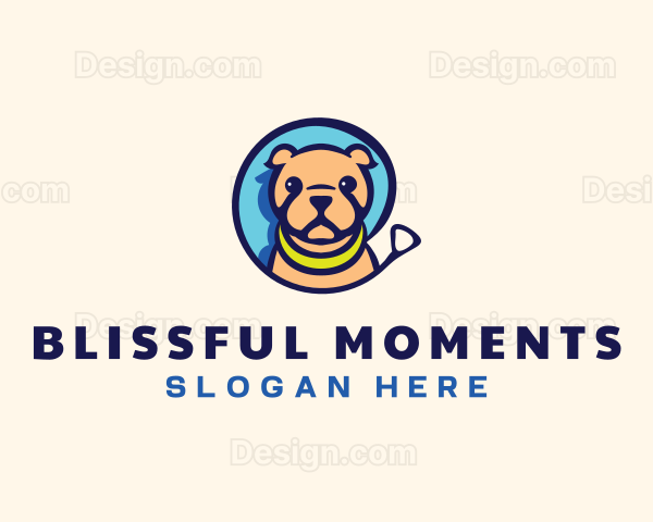 Pet Dog Leash Logo