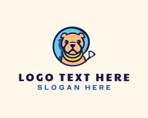 Mascot - Pet Dog Leash logo design