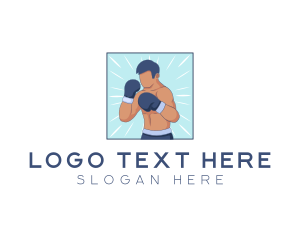 Male Boxing Sport logo