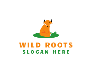 Cute Wild Fox logo design