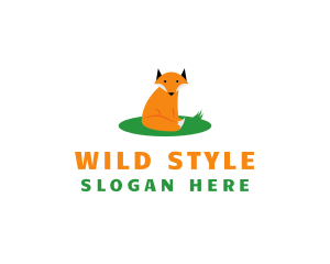 Cute Wild Fox logo design