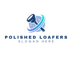 Plunger Sanitation Cleaning logo design