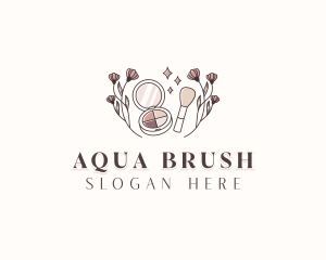 Beautician Makeup Brush logo design