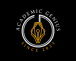 Academic Fountain Pen  logo design