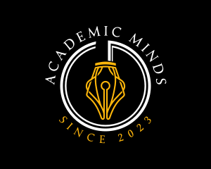 Academic Fountain Pen  logo design