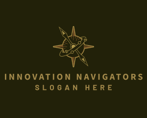 Compass Navigation Astrology logo design