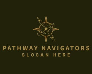 Compass Navigation Astrology logo design