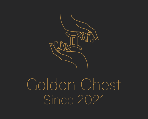 Golden Hand Tarot logo design