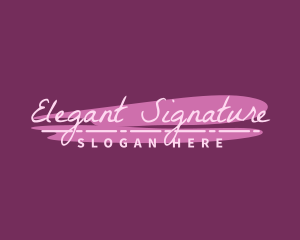 Signature Paintbrush Company logo design