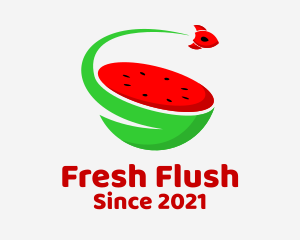 Rocket Watermelon Juice  logo design