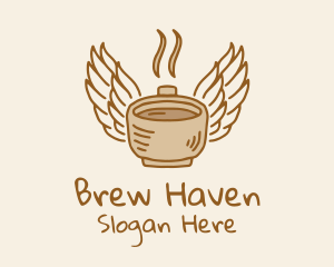 Angel Wings Coffee logo design