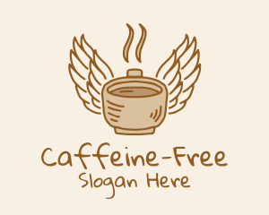 Angel Wings Coffee logo design