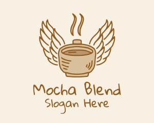 Angel Wings Coffee logo design