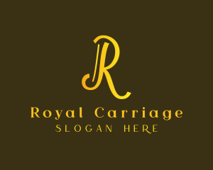 Royal Hotel Letter R logo design