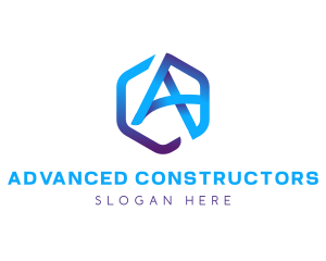 Modern Letter A Business logo design