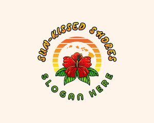 Hawaii Hibiscus Flower logo