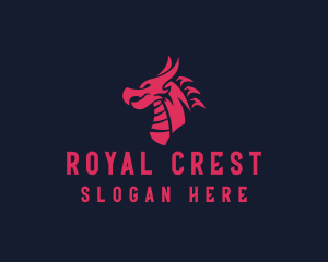 Gamer Dragon Creature logo