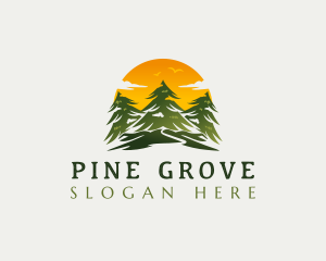 Pine Tree Lumber logo design