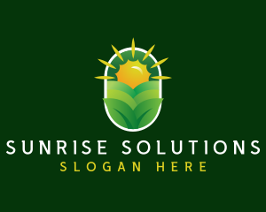 Sun Farm Plant logo design