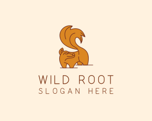 Wild Squirrel Zoo logo design