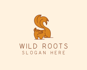 Wild Squirrel Zoo logo design