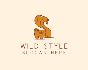 Wild Squirrel Zoo logo design