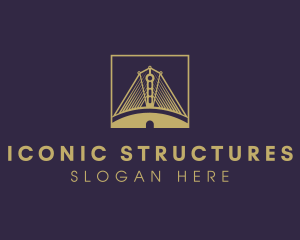 Landmark Bridge Structure logo design