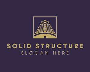 Landmark Bridge Structure logo design