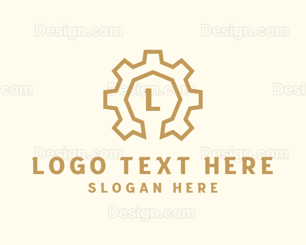 Industrial Construction Gear Engineering Logo