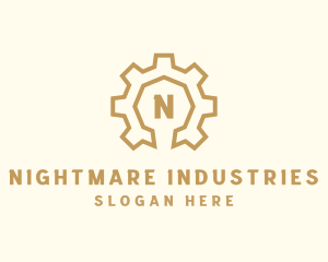 Industrial Construction Gear Engineering logo design